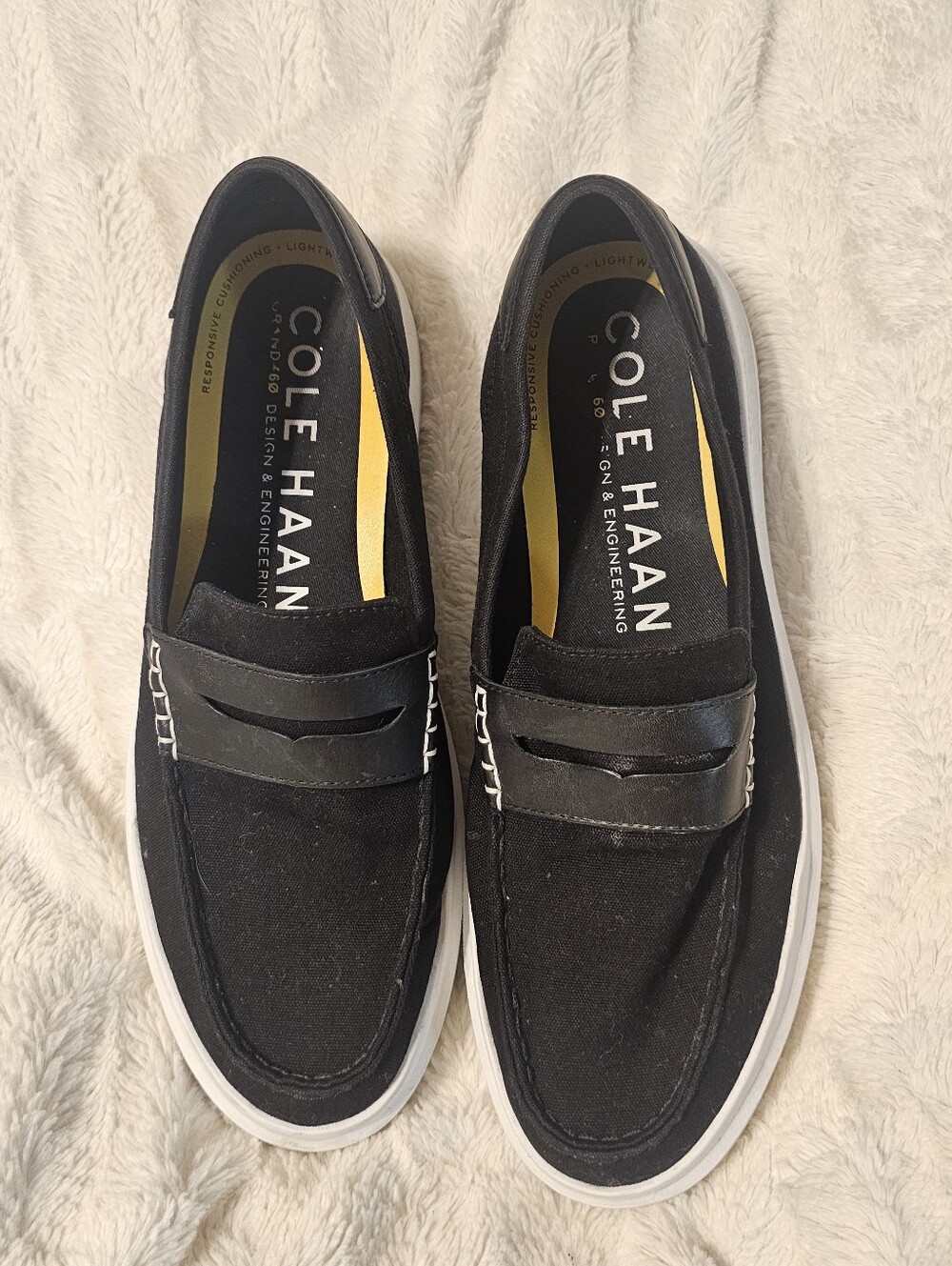 Cole Haan Men's Black Casual Slip-On Loafers